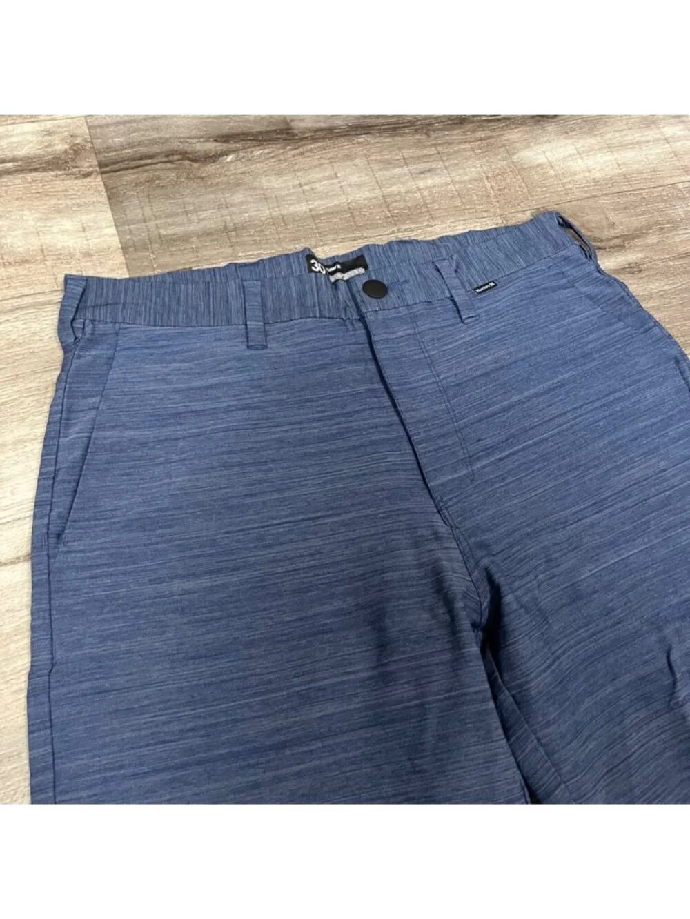 Hurley Athletic Mid Rise Cutback Hybrid Shorts Obsidian Blue Men’s Size 30